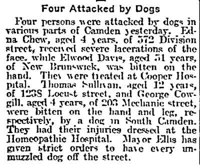 572 Division Street — Edward Chew, Philadelphia Inquirer, March 14, 1915