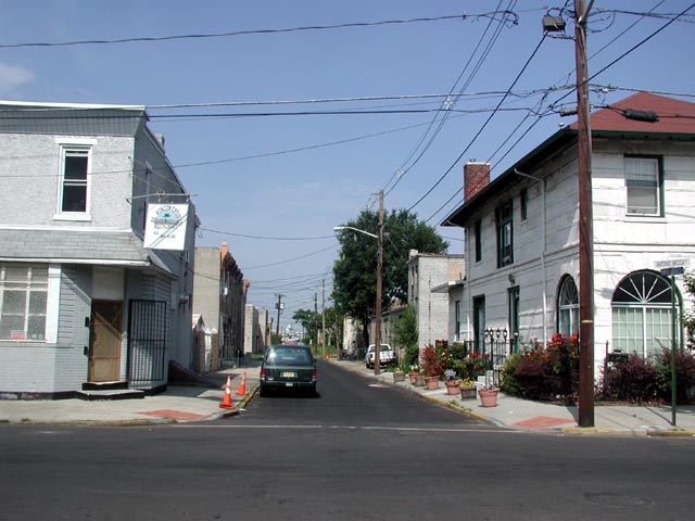 Looking West from South 4th Street, July 10, 2004