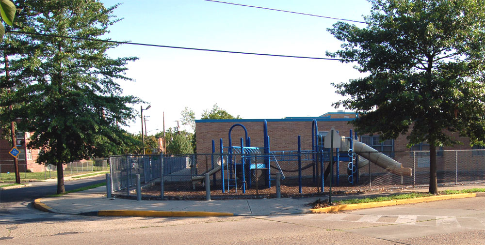 Northeast corner of South Dudley Street and Fremont Avenue — Francis X. McGraw School, July 7, 2006