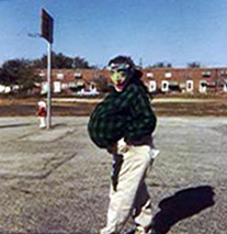 McGraw school playground facing northwest, 1960s — the baseball field stretched to the 3000 block of Stevens Street