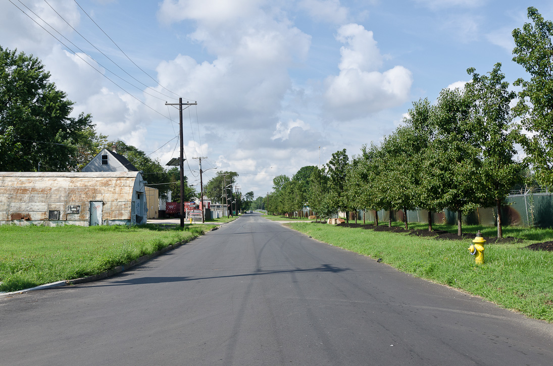 Looking south on Harrison Avenue from Dupont Street, July 30, 2012