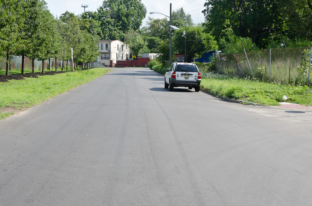 Looking north on Harrison Avenue from Dupont Street, July 30, 2012