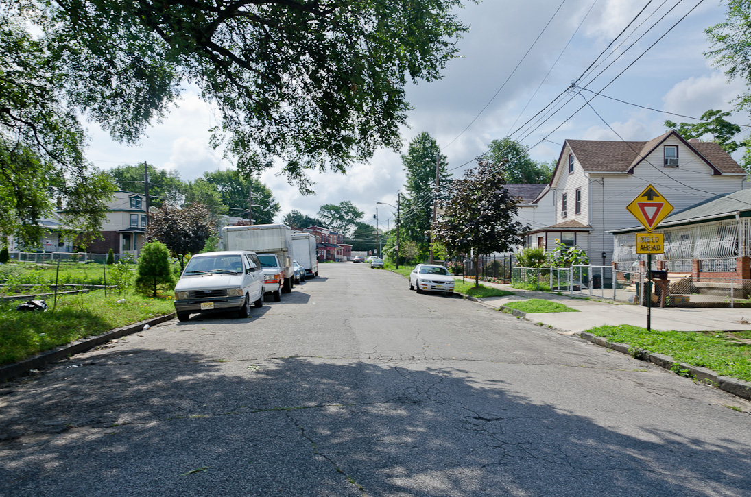 Looking east on Dupont Street from Pierce Avenue, July 30, 2012