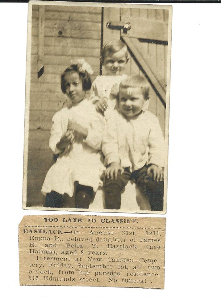 Too Late to Classify — Eastlack, September 1, 1911