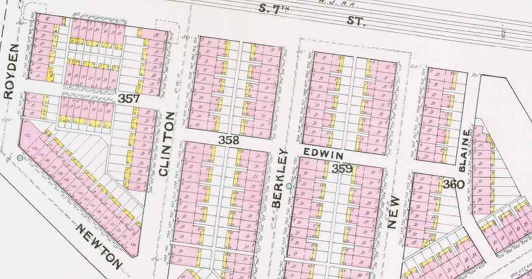 1891 Sanborn Map of Edmunds Street