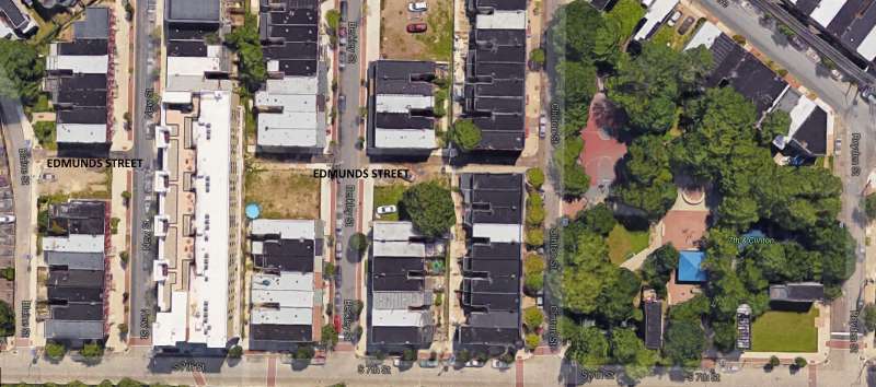 Edmunds Street Satellite Image, 2016