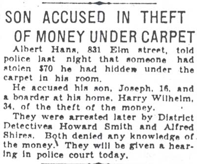 831 Elm Street, Arthur J. Hans, Camden Courier-Post, December 9, 1930