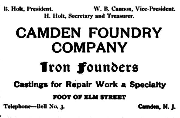 Camden Foundry Company, 1915 Patriotic Sons of America Ad Booklet