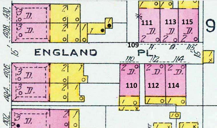 England Place — 1906 Sanborn Map, sheet 2
