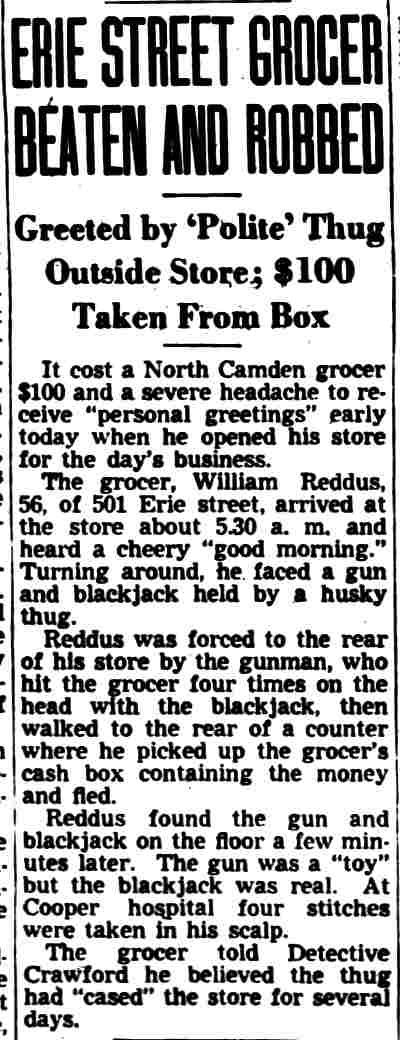 501-503 Erie Street, William Reddus & Family, 1946