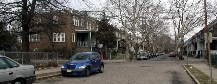 100 block of Eutaw Avenue as seen from Benson Street, March 14, 2004