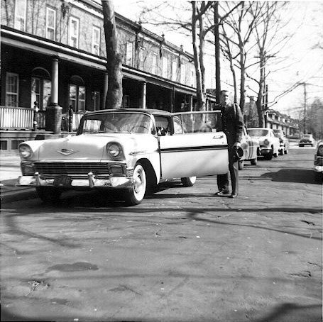 Eutaw Avenue looking east towards Benson and Berkley Streets, 1959