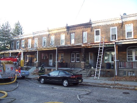 Fire at 227 Eutaw Avenue, December 3, 2005