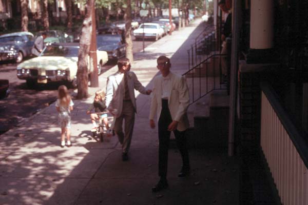 Looking north from the porch of 152 Eutaw Avenue, 1969