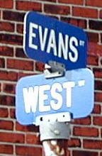 Evans Street and West Street intersection, 2004