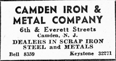 Camden Iron & Metal Company, 1936