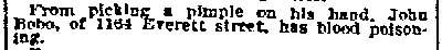 Philadelphia Inquirer, March 19, 1915 — John Bobo, 1164 Everett Street