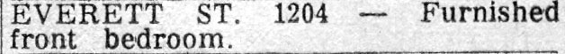 Everett St. 1204 Classified Advertisement - Camden Courier-Post, November 30, 1965