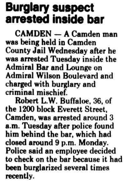 Camden Courier-Post, September 5, 1996 — Robert Buffaloe, 1289 Everett Street Apt. A8