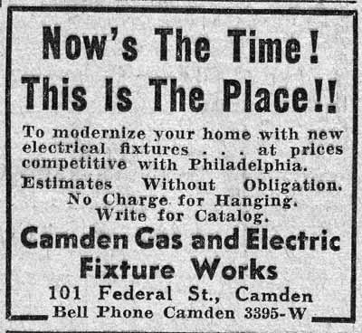 Now's The Time! This Is The Place!! - Camden Courier-Post, June 3, 1933