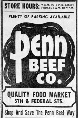 Penn Beef Co. Quality Food Market - Camden Courier-Post, October 27, 1955