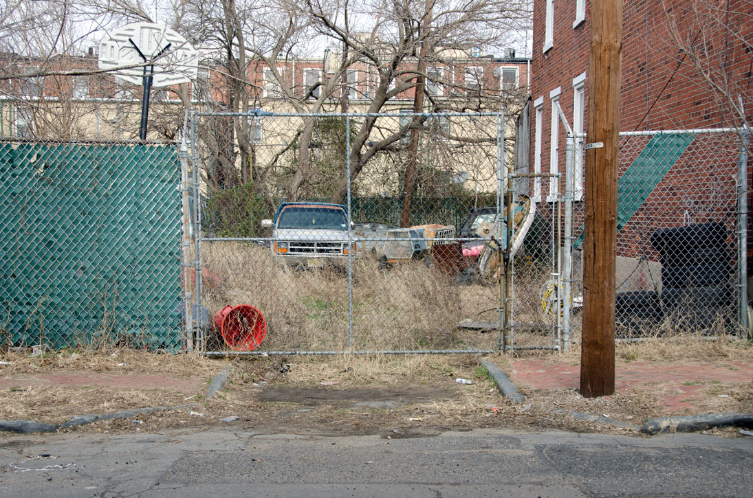 Intersection of Felton Street and Clinton Street, February 2012