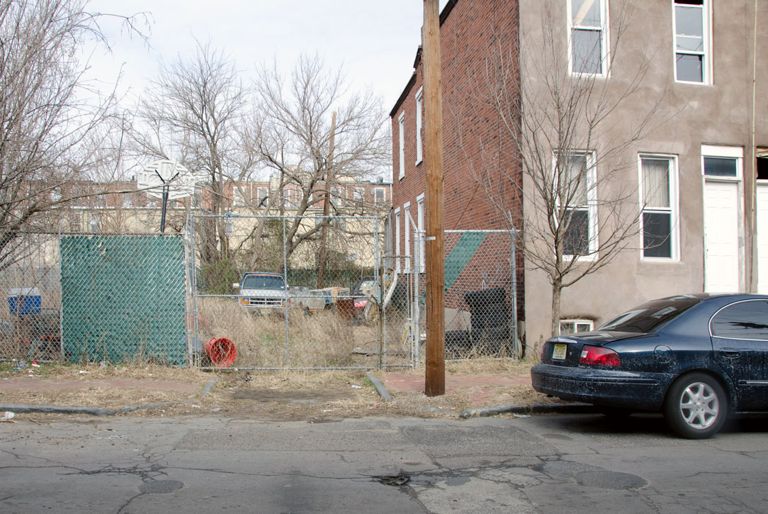 Intersection of Felton Street and Clinton Street, February 2012