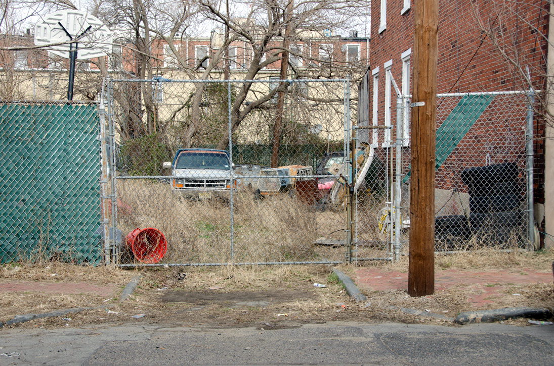 Intersection of Felton Street and Clinton Street, February 2012