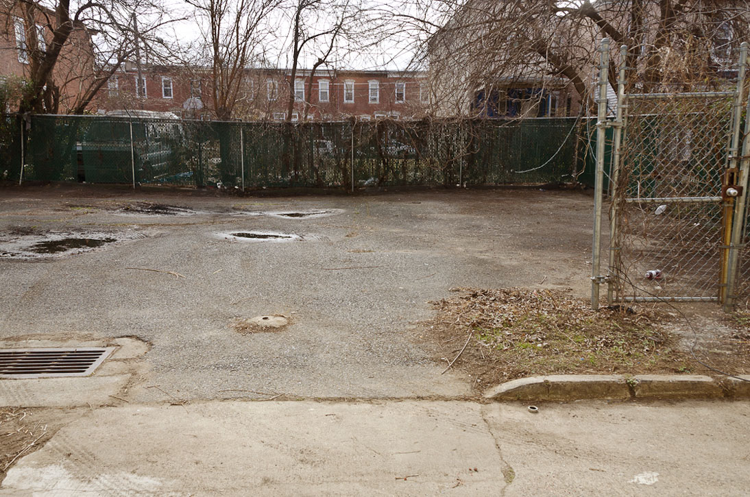 Felton Street parking lot, February 14, 2012