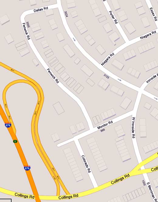 Map of Fenwick Road, Fairview, Camden