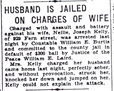 Husband Is Jailed on Charges of Wife — Camden Morning Post, December 9, 1930