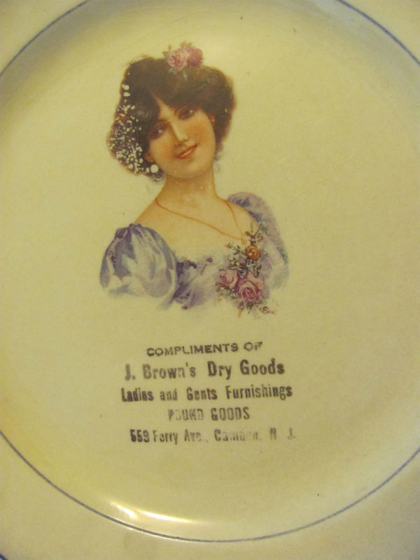 J. Brown's Dry Goods store plate, 559 Ferry Avenue