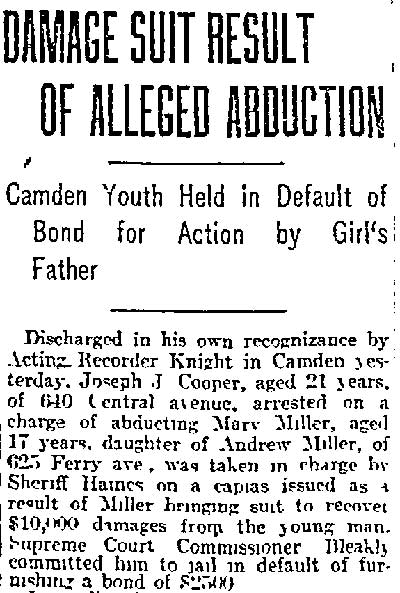 625 Ferry Avenue article, Philadelphia Inquirer, May 23, 1915