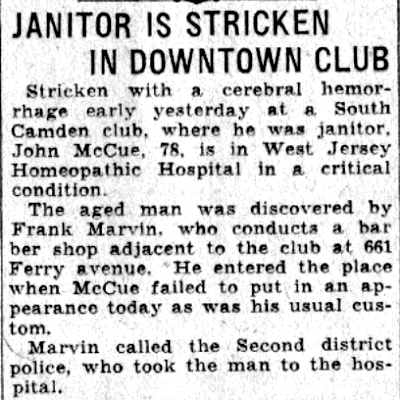 661 Ferry Avenue article, Camden Courier-Post, June 2, 1932