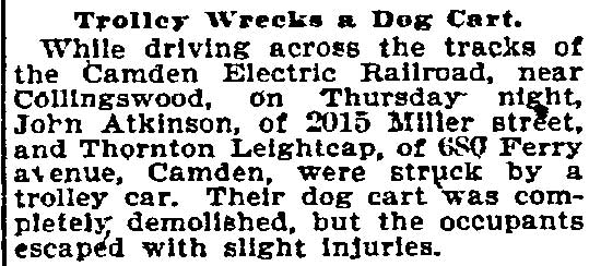 Thornton Lightcap article, Philadelphia Inquirer, June 29, 1895