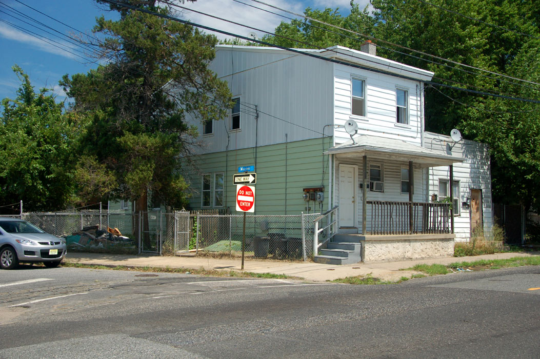 1051–1053 Ferry Avenue, northeast corner of Mulford Street, July 20, 2011