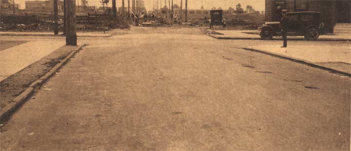 Ferry Avenue looking west at 8th Street, 1931