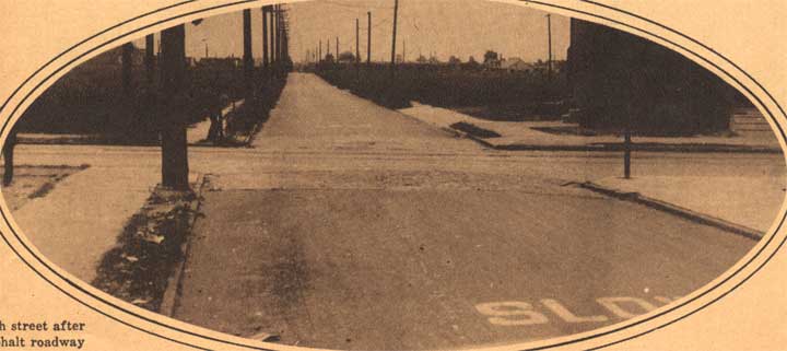 Ferry Avenue looking west at 8th Street, 1931