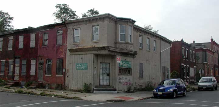 Intersection of Fillmore Street and Van Hook Street, October 2003