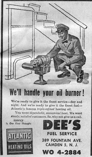 Camden Courier-Post, May 19, 1964 — Dee's Fuel Service advertisement