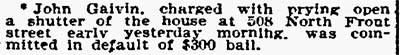 John Galvin house breaking — Philadelphia Inquirer, September 30, 1897
