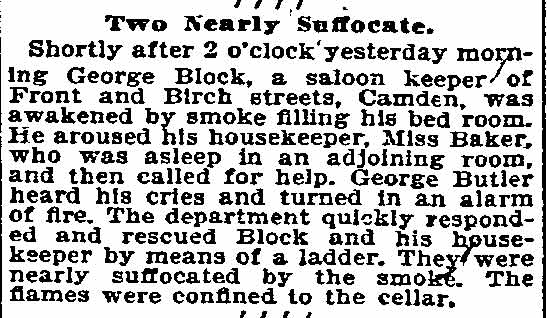 Two Nearly Suffocate — Philadelphia Inquirer, March 5, 1896