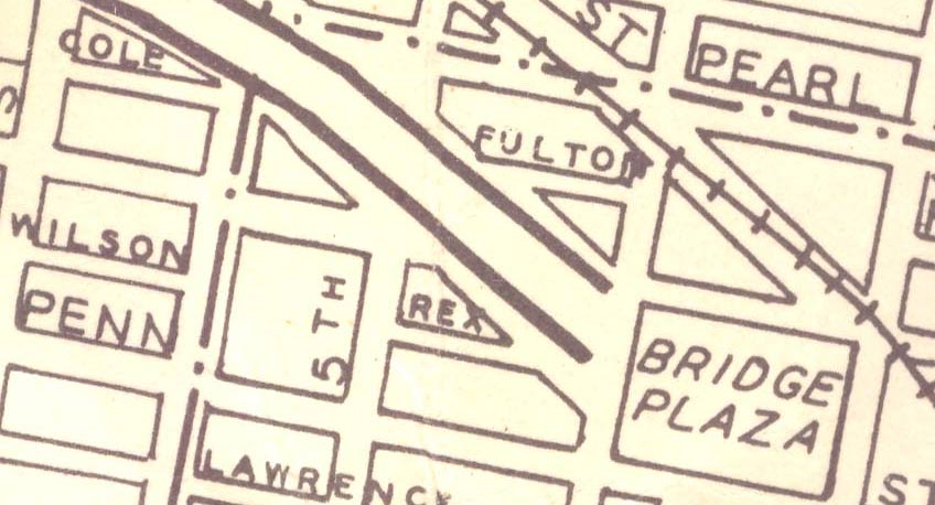 1946 Map of Camden showing Fulton Place, between North 3rd and North 7th Streets