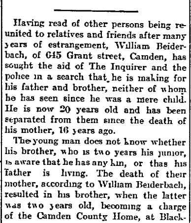 645 Grant Street, Philadelphia Inquirer, June 14, 1914 (page 2)