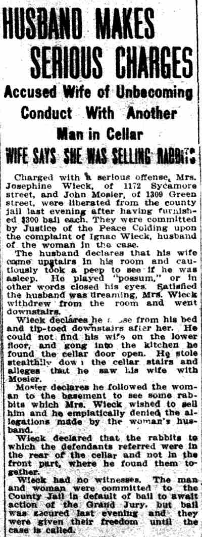 Husband Makes Serious Charges, 1309 Green Street