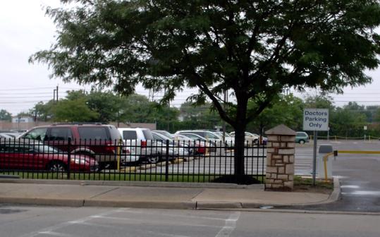 1649-51 Haddon Avenue, Camden, NJ is a parking lot for Our Lady of Lourdes Hospital, 2009
