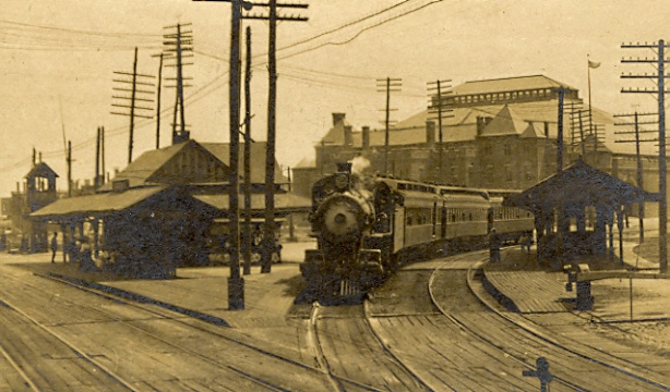 Haddon Avenue Station at the Pennsylvania Railroad crossing