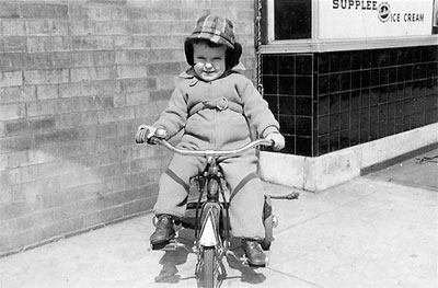 David M. Bushey Jr., grandson of Clarence K. Bushey, and Walter Brannock, circa 1939