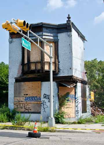Demolition of 940 Haddon Avenue, August 9, 2012