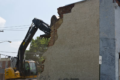 Demolition of 940 Haddon Avenue, August 9, 2012